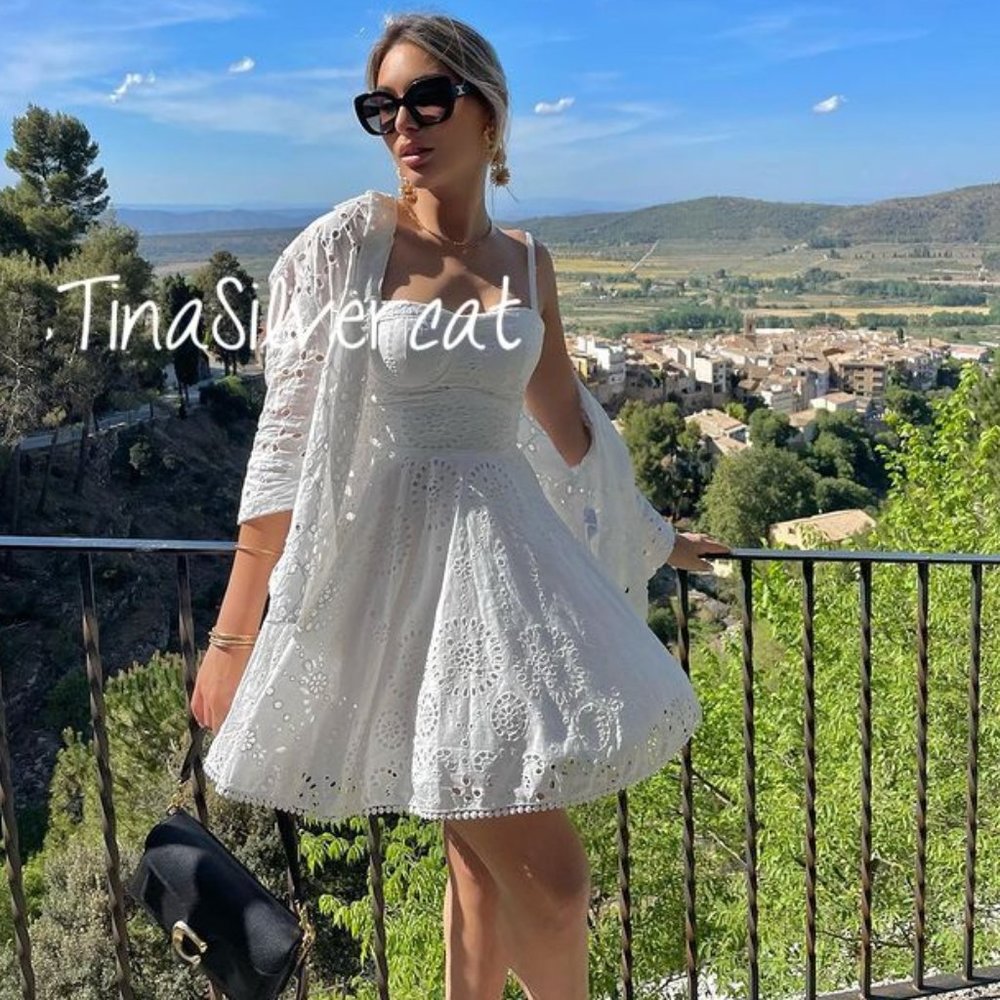 BLOGGER'S FAVE! Zara 2 Piece Set Daisy Earrings And Daisy Necklace NWT - Picture 9 of 16